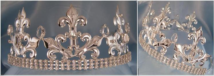 SAVOIE RHINESTONE CROWN TIARA