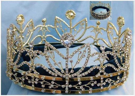 International Queen Pageant Crown - Gold Tone Edition