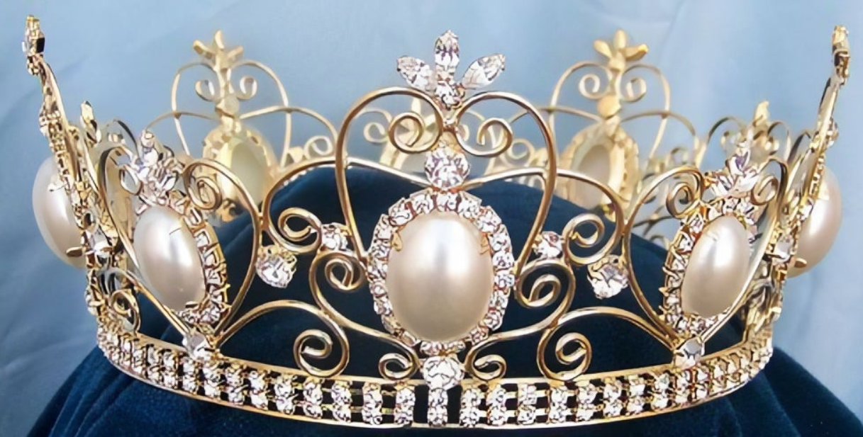 Royal Netherlands Simulated Pearl Princess Crown
