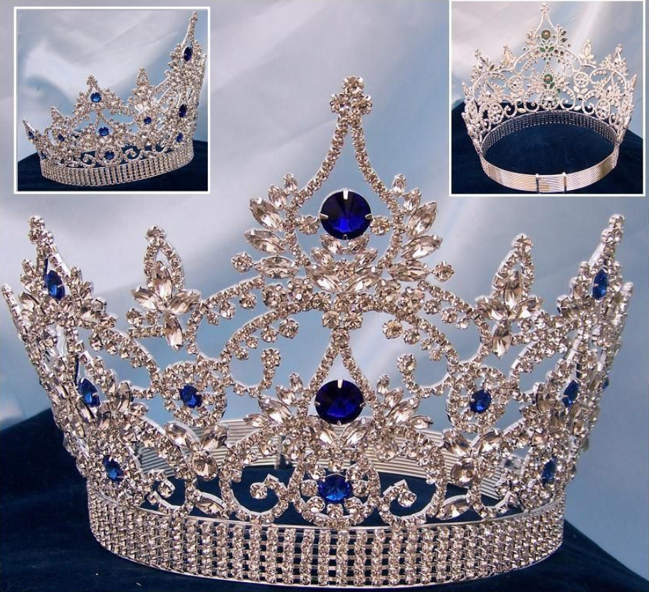 Empress Pageant Crown Blue Sapphire – CrownMasters
