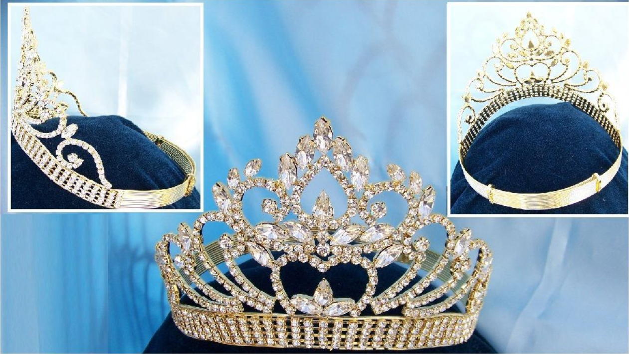 Delmonico Beauty Pageant Rhinestone Tiara
