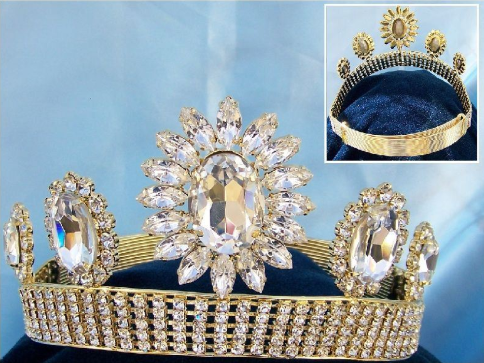 Camelia Rhinestone Homecoming Queen Tiara