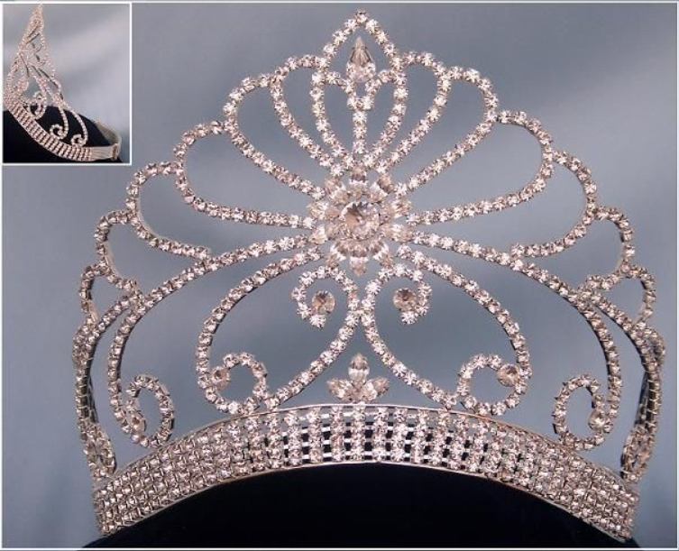 Stefania Rhinestone Pageant Tiara – CrownMasters display picture 3