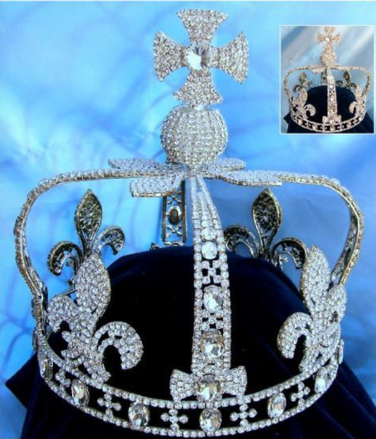 Britannia State Imperial Crown - Silver Tone