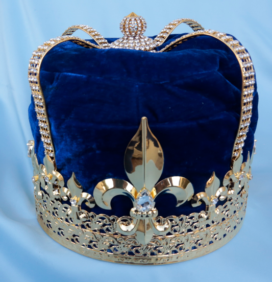 INVERNESS IMPERIAL MEN'S KING CROWN - BLUE-GOLD