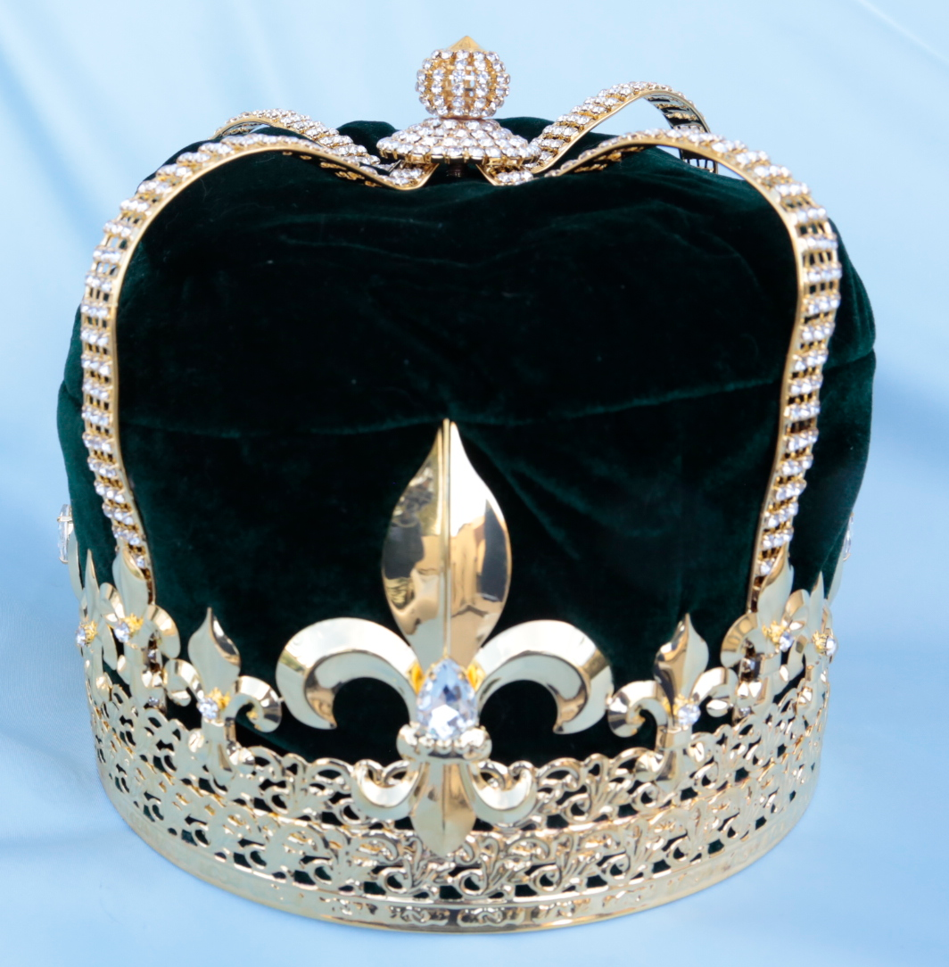 CALEDONIA IMPERIAL MEN'S KING CROWN - GOLD-GREEN