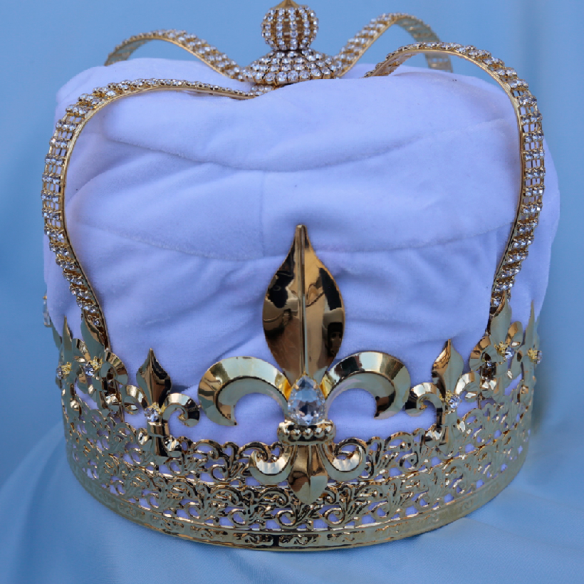 BRISTOL IMPERIAL MEN'S KING CROWN - GOLD-WHITE