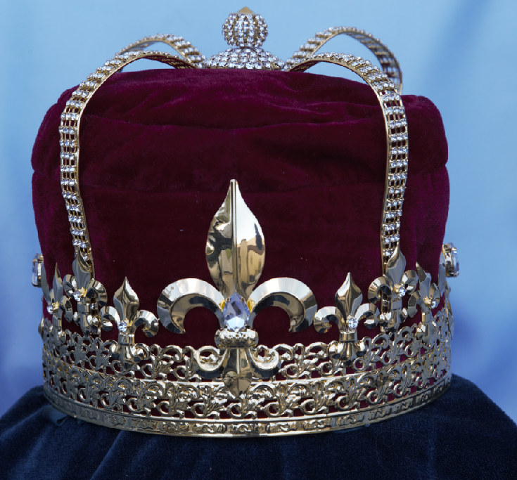 YORKSHIRE IMPERIAL MEN'S KING CROWN - PURPLE-GOLD