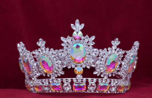 Princess of The Baltics Rhinestone Tiara Aurora Borealis