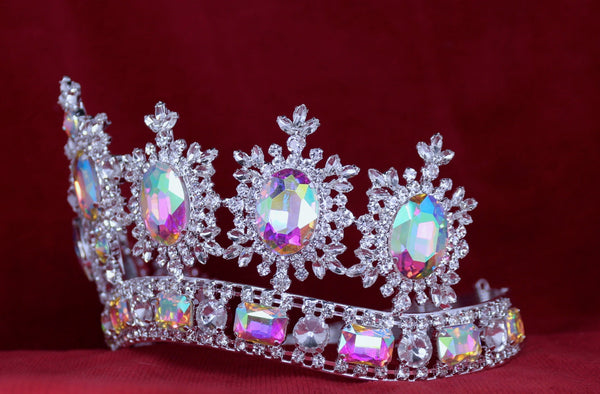 Princess of The Baltics Rhinestone Tiara Aurora Borealis