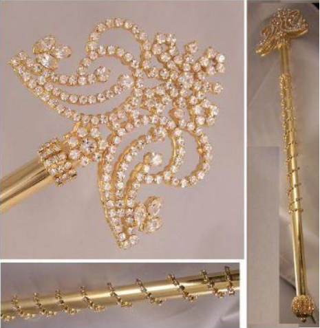 Leeds Scepter - Spiral - Gold