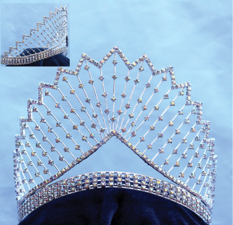 Star Empress of India Tiara - Aurora Borealis