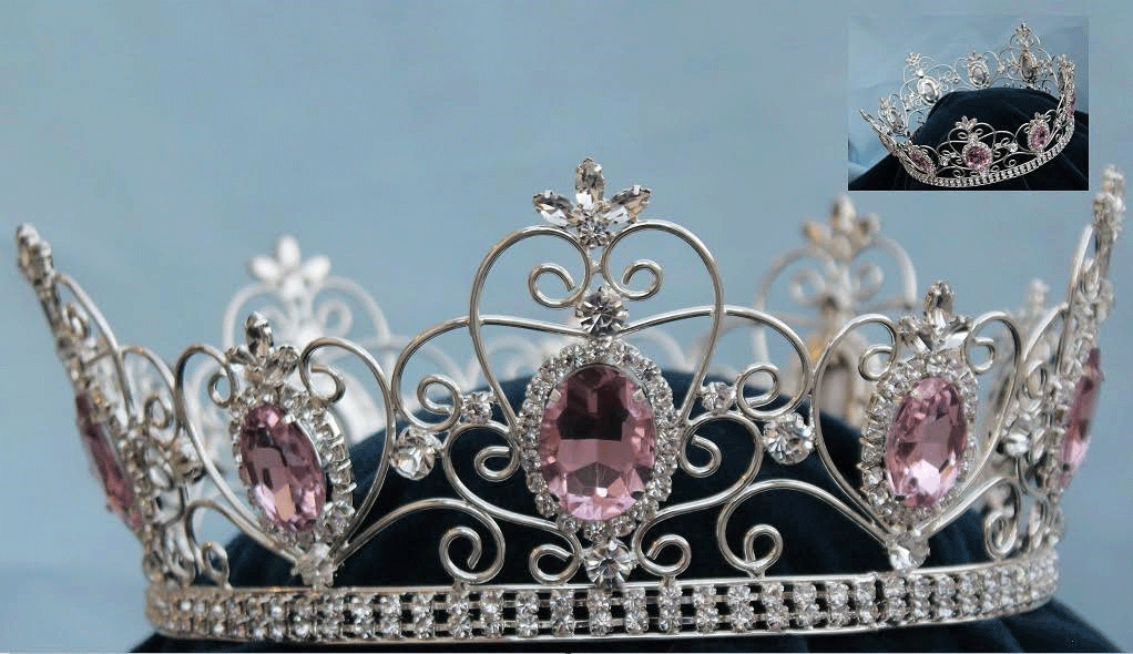 Empress Georgina Crystal Crown- Silver