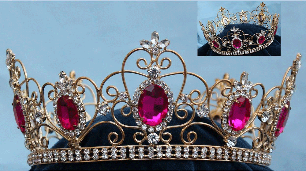 Empress Katrina Crystal Crown- Gold