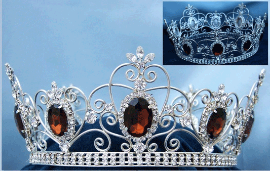 Damaris Crystal Crown- Silver