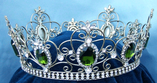 Empress Nadia Crystal Crown- Silver