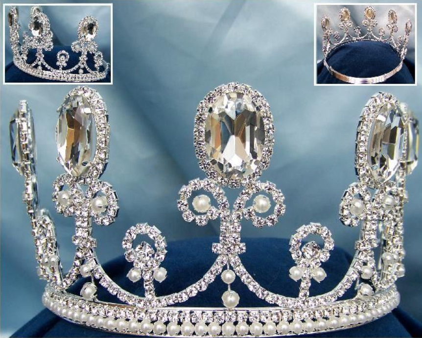 French Imperial Court Rhinestone Tiara