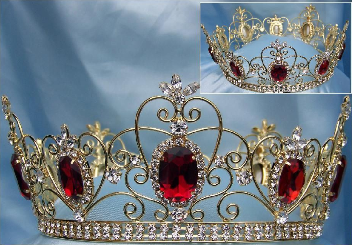 Royal Netherlands Simulated Ruby Red Crown