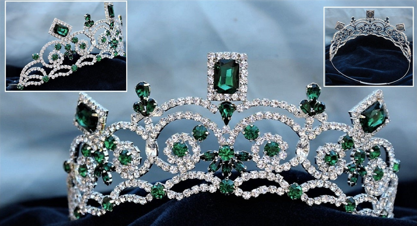 Royal Oslo Simulated Emerald Tiara