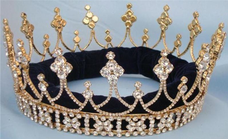 Hague King Crown In Gold Tone