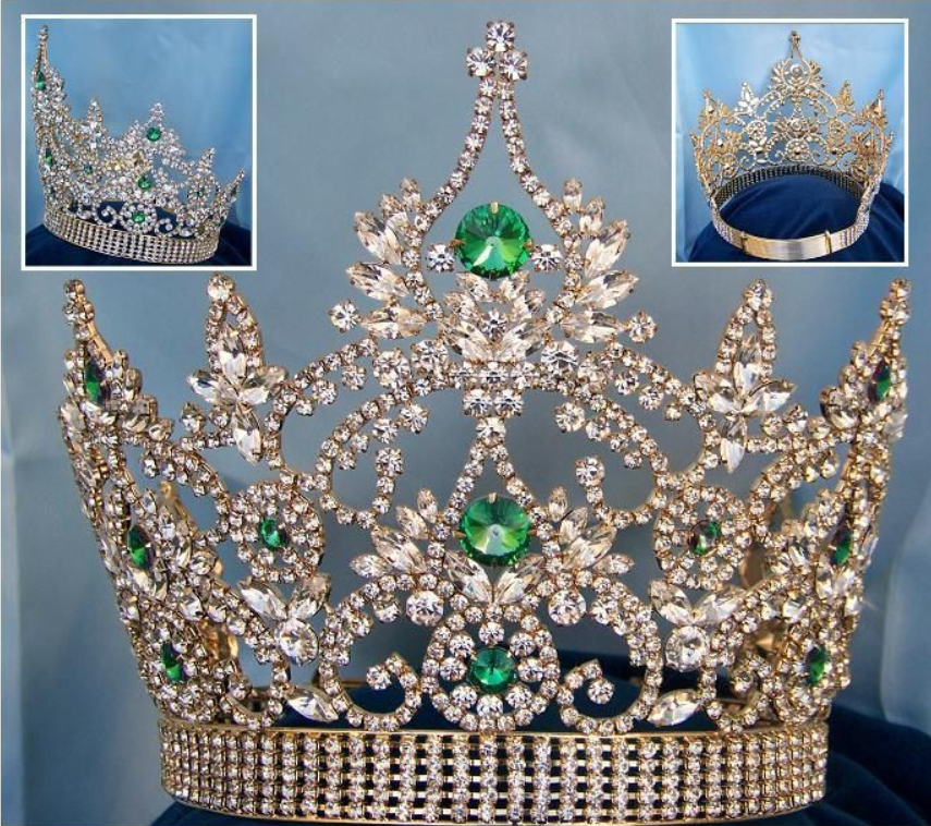Empress  Pageant Crown - Emerald