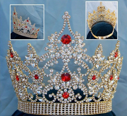 Empress Pageant Crown Ruby - Gold