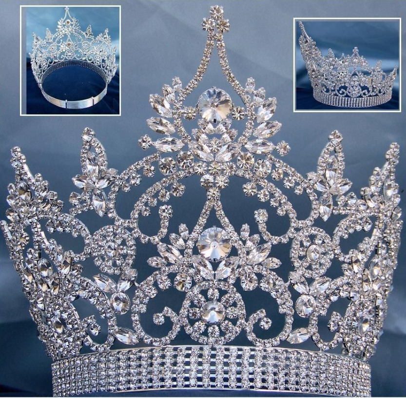 Regal Imperial Pageant Rhinestone Tiara