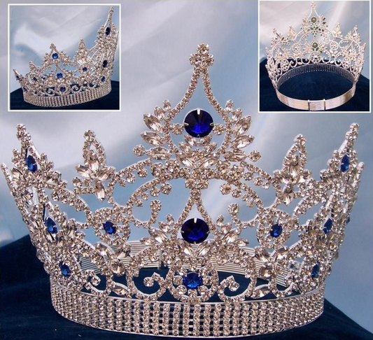 Empress  Pageant Crown Blue Sapphire