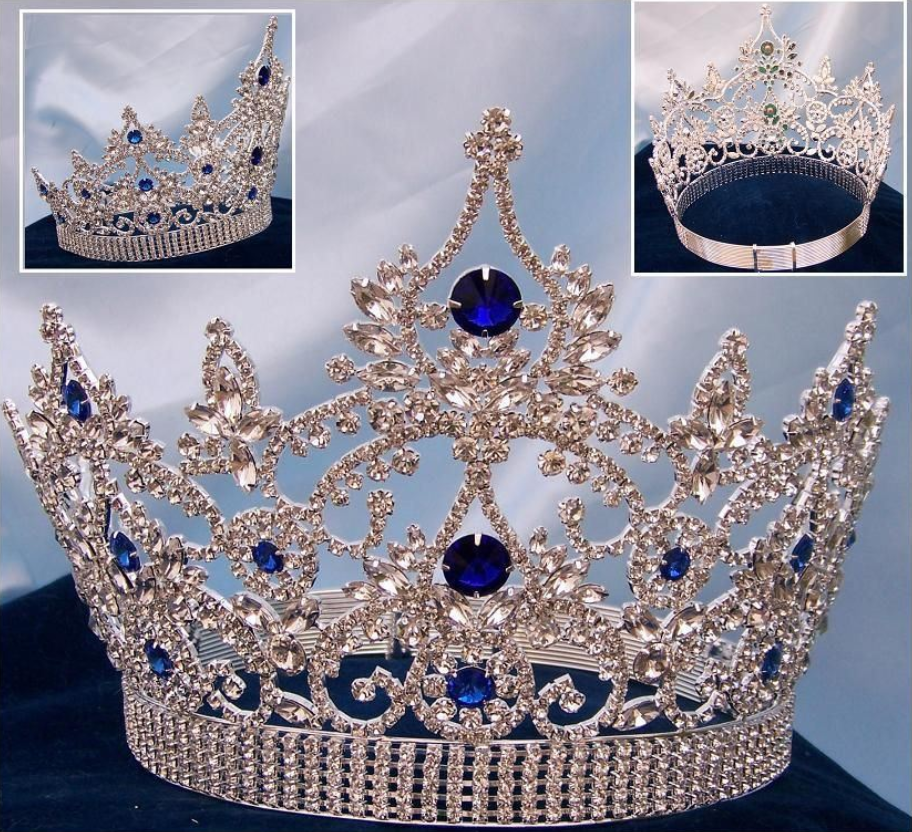 Empress  Pageant Crown Blue Sapphire