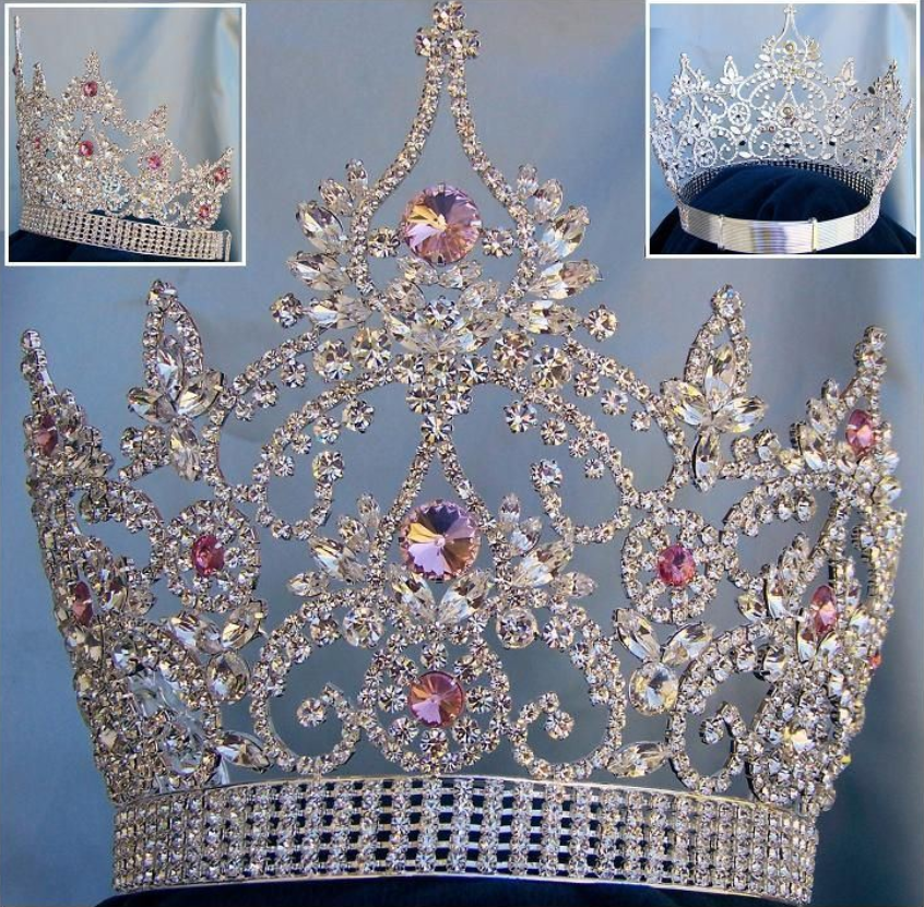 Empress Pageant Crown - Pink - Silver