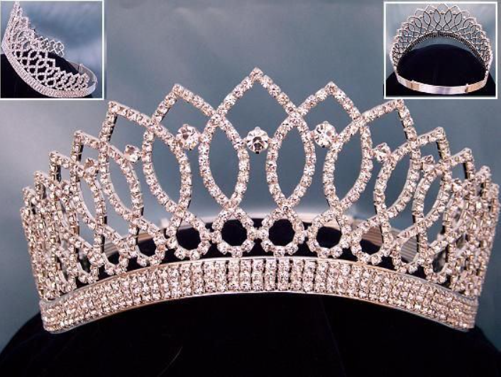 Isabella Bridal Rhinestone Tiara - Silver