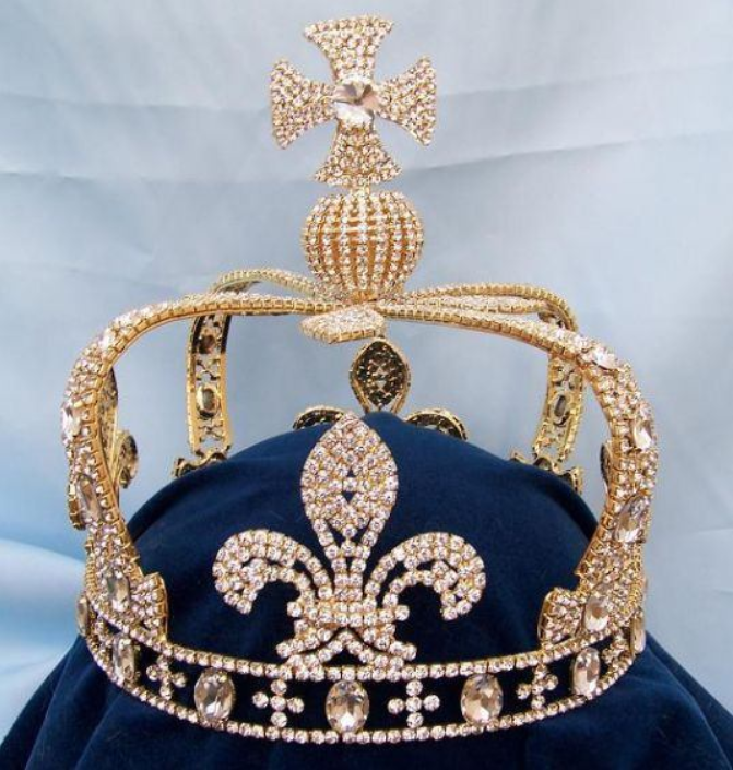 Britannia State Imperial Crown - Gold Tone