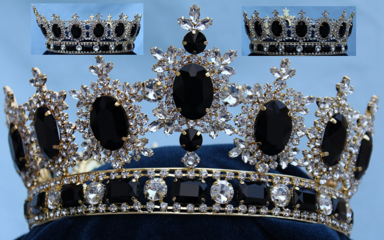 Royal Nubian Coronation Crown- Gold Tone Edition