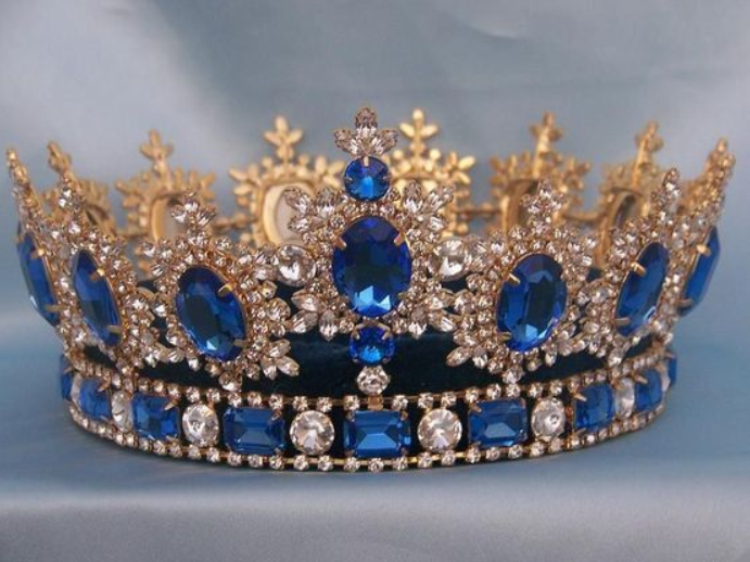 Royal Stockholm Simulated Sapphire Men's Crown