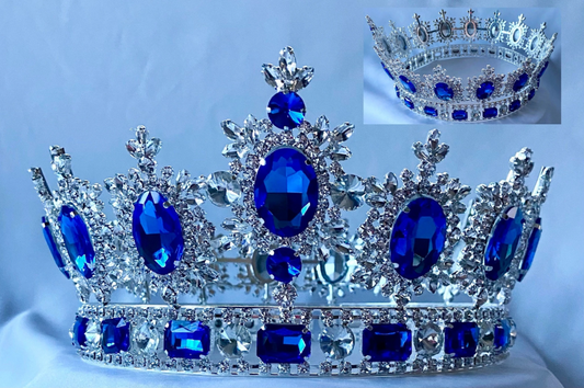 Royal Stockholm Simulated Sapphire Men's Crown