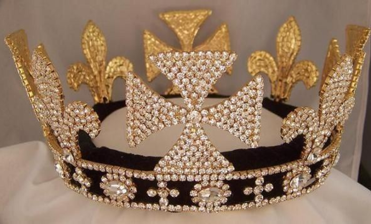 Cullen Prom King Crown - Gold Tone