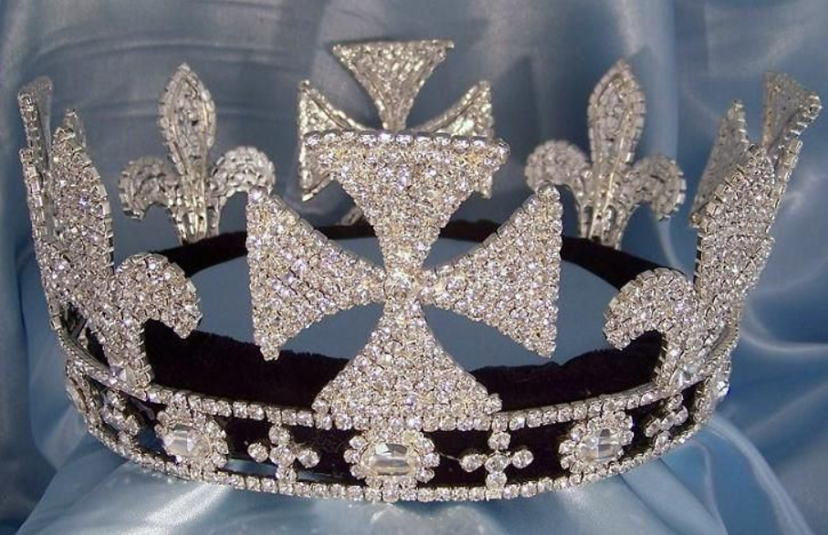 Cullen Prom King Crown - Silver Tone